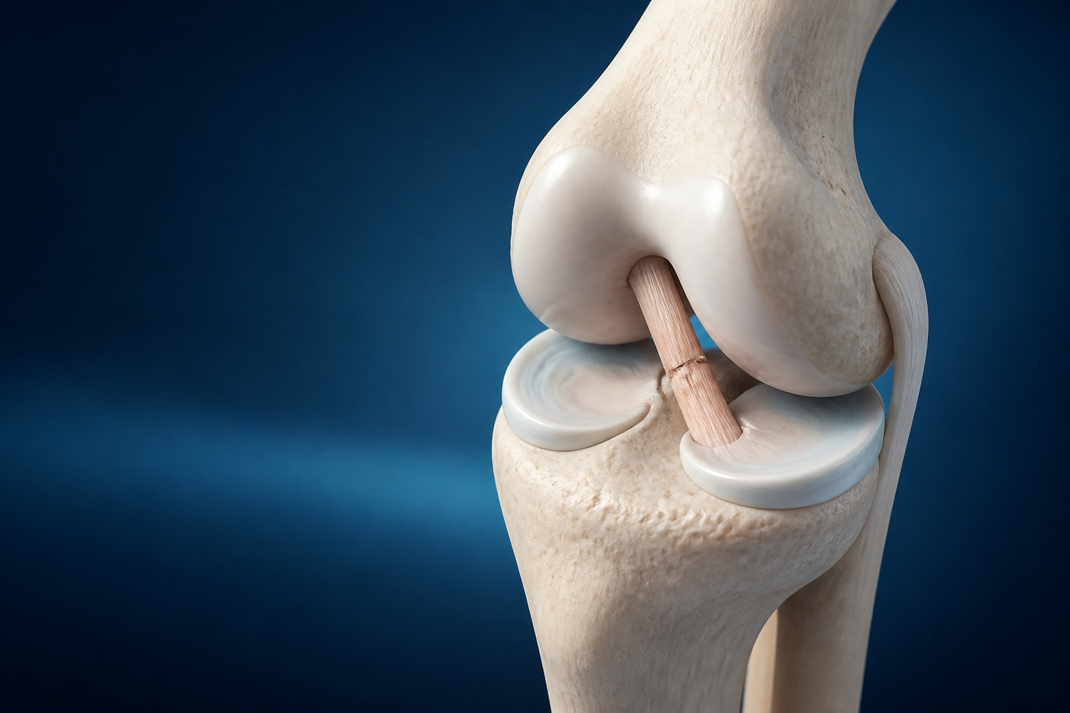 Medical 3D visualization of ACL reconstruction in the knee